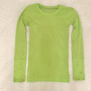 Neon Mint Lululemon Swiftly Tech longsleeve 2.0